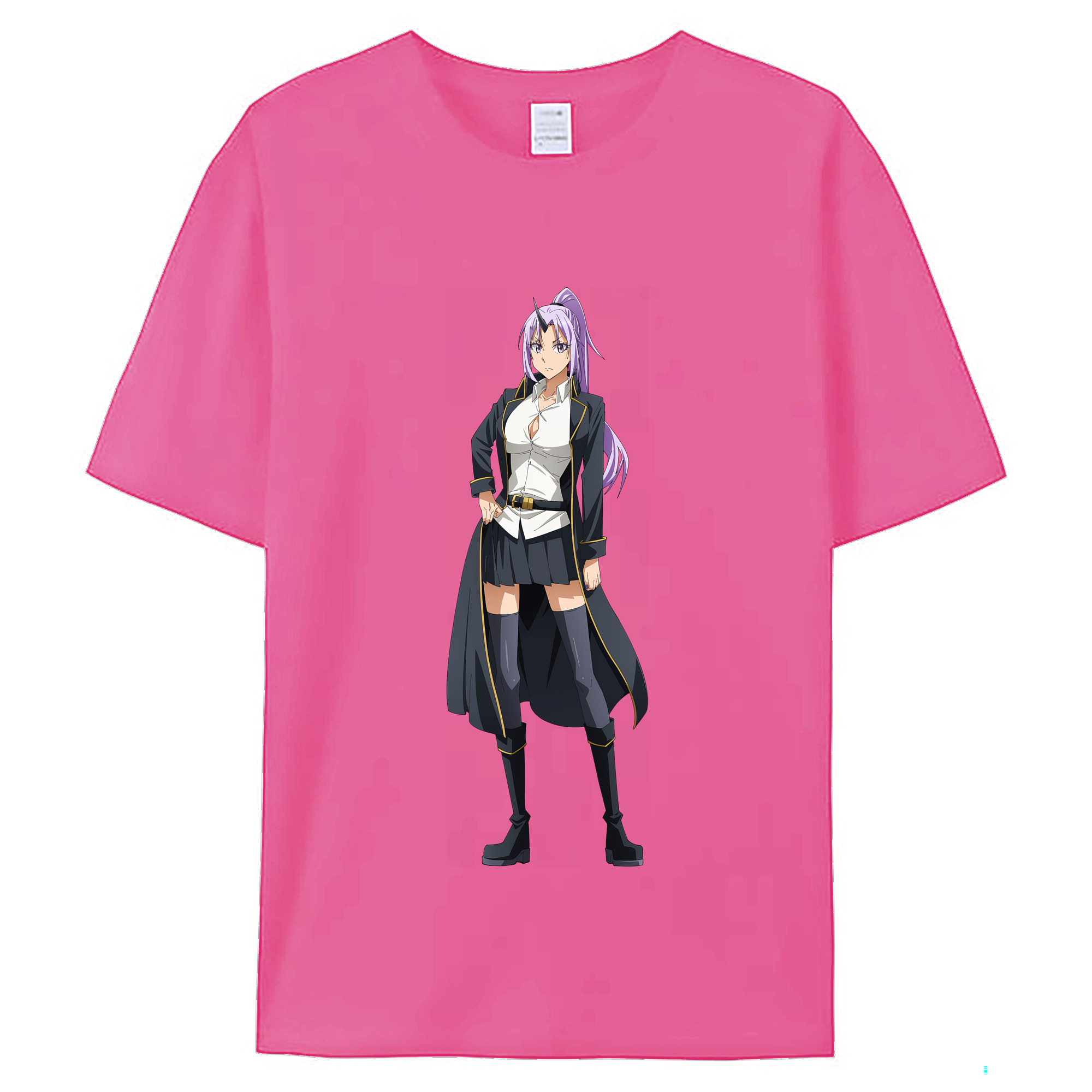 （画像用） 転スラ Regarding Reincarnated to Slime レディースカジュアルプリントTシャツ（綿100％）